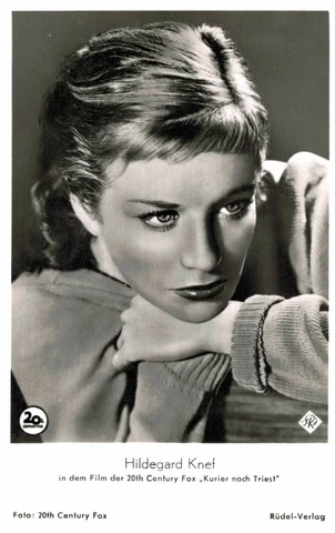 Hildegard Knef Original Rüdel Postcard No. 5953 Cover