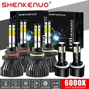For Chevy Trailblazer 2002-05 6000K 9005+9006+880 LED Headlight Fog lights Bulbs - Picture 1 of 11