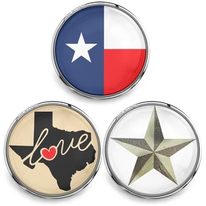 Snap Jewelry Texas Flag Ginger Charm 18MM Star State Interchangeable Snap Button - Picture 1 of 10