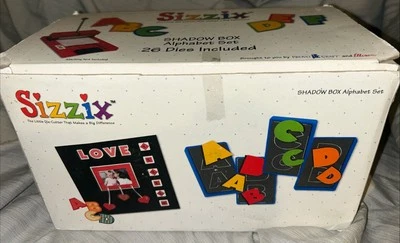 Sizzix Shadow Box Alphabet Set Upper Lower Case 26 Dies - Bild 1 von 4