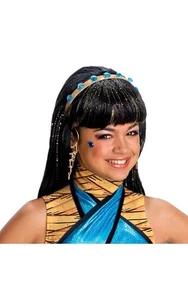 CHILD GIRLS MONSTER HIGH CLEO DE NILE WIG HALLOWEEN COSTUME ACCESSORY - Picture 1 of 2