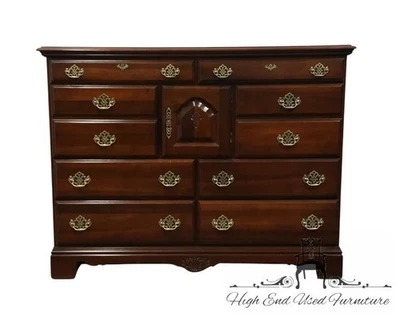 KINCAID FURNITURE Lenoir Collection Solid Cherry Traditional Style 54" Double... - Image 1 of 4