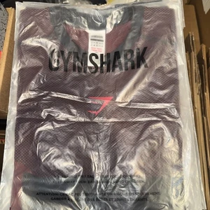 Gymshark Onyx 5.0 Tank - schwarz/karminrot Herren Größe Large - schneller Versand - Bild 1 von 3