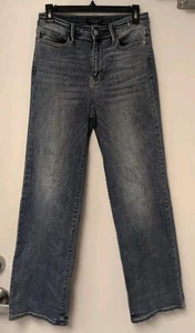 Judy Blue Wide Leg Jeans Women's 9 29 High Rise Stretch Denim - Picture 1 of 5