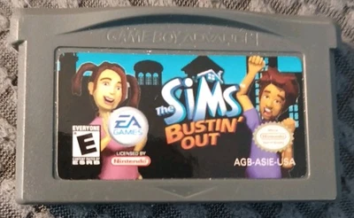 Authentic Sims Bustin Out Nintendo GBA Cartridge Only  - Image 1 of 2