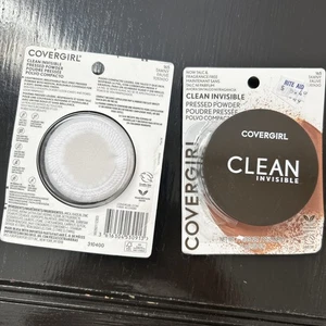 (2) Covergirl Clean Invisible Pressed Powder Sealed 0.38 oz Each 165 - Tawny - Picture 1 of 2