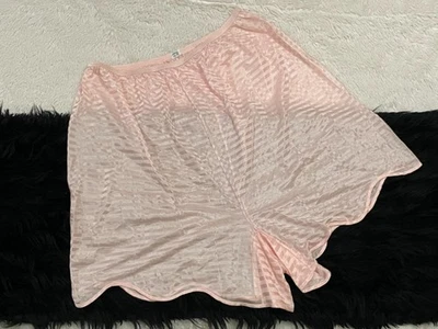 RARE Vtg 40s 50s Lorraine High-Waisted Tap Panties Size 10 Shiny Pink Semi Sheer - Image 1 of 4