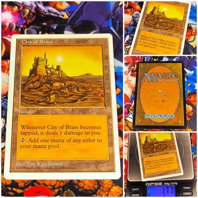 MTG City of Brass 🇬🇧 Nm Magic the Gathering Fifth 5th Edition 1997 OG Land - Bild 1 von 4