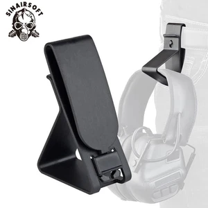 Tactical IPSC Earphone Headset Stand Holder Waist Walker Hang Hook Clip Clamp - Picture 1 of 12
