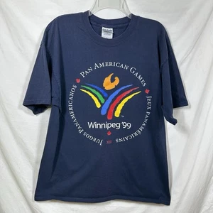 Vintage Pan American Games Winnipeg Canada '99 XL T-Shirt 90's Tee 1999 Sports - Picture 1 of 8