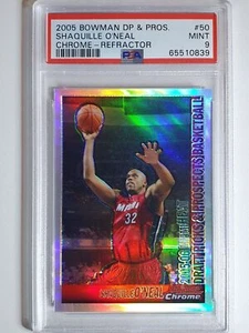 2005 Bowman DP & Pros Shaquille O'Neal #50 CHROME REFRACTOR - PSA 9 (POP 4) - Picture 1 of 2
