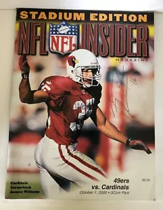 JAKE PLUMMER AUTOGRAPHED NFL INSIDER MAGAZINE STADIUM EDITION OCT 1, 2000 - Picture 1 of 10
