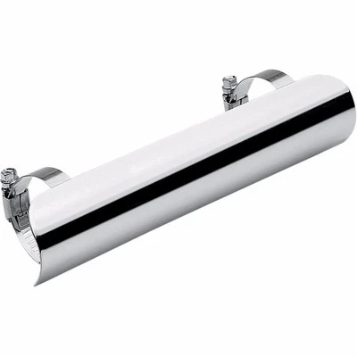 NEW Cobra CHROME Universal Heat Shield, 1.75in. x 6in. HARLEY METRIC CRUISER  - Image 1 of 2