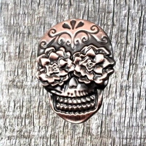 Motorcycle Concho Sugar Skull CON979-P - Picture 1 of 3