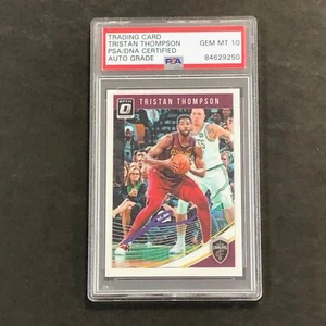 2018-19 Donruss Optic #148 TRISTAN THOMPSON Signed Card AUTO 10 PSA Slabbed Cava - Picture 1 of 2