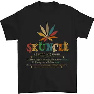 Skuncle Onkel Das Smokes Gras Lustig Drogen Herren 100% Baumwolle - Picture 1 of 106