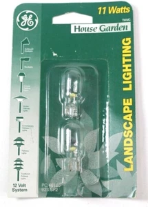 GE 11 Watt House Garden 2 LIght Bulbs PC40180 Size 923 New Sealed Package - Picture 1 of 2