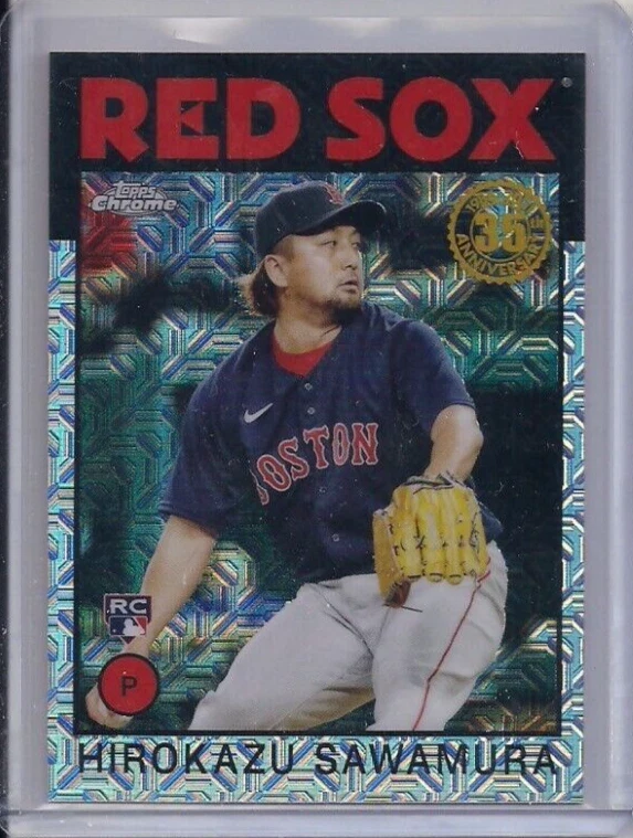 2021 Topps Update Silver Pack Refractor Hirokazu Sawamura RC - Image 1 of 1