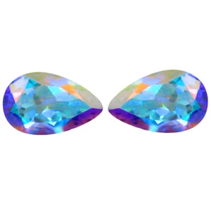 2.25 ct (2pcs) Remarkable MATCHING PAIR Pear (8 x 5 mm) Mercury Mystic Topaz - Picture 1 of 1