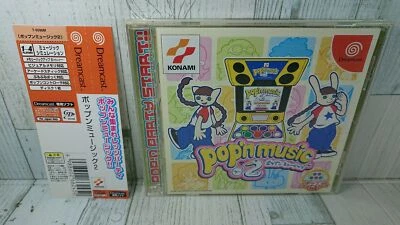 Dreamcast Pop'n Music 2 Japanese Version - Konami - With Obi - USED Rhythm Game - Image 1 of 4