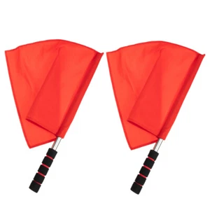 2 Pcs Flag Sports Referee Flags Traffic Warning Elderly Work - Picture 1 of 12