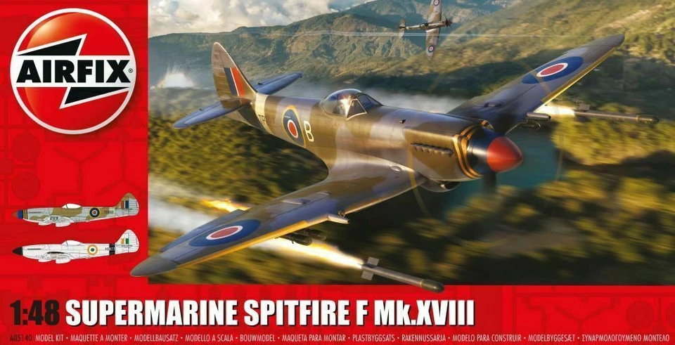 AIRFIX 1:48 KIT AEREO SUPERMARINE SPITFIRE F Mk.XVIII  LUNGHEZZA 21,3 CM  A05140 - Immagine 1 di 1