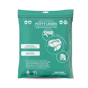 Kalencom Universal Potty Liners - Disposable 90 Value Pack - Picture 1 of 3