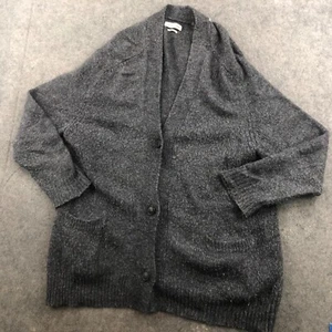 ISABEL MARANT ETOILE Cardigan Sweater Womens 42 Wool Mohair Knit Gray Italy * - Picture 1 of 13