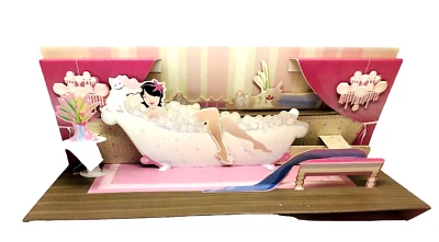 3D Bathtub Lady Pop Up Card Panoramic Greeting Card by Up With Paper Panoramics  - Image 1 of 4