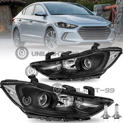 Conjunto de faros halógenos con par de bombillas para Hyundai Elantra 2017 2018 Foto 1 de 4