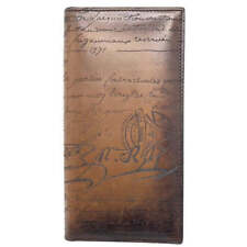 BERLUTI Santal zip long wallet in cacrit leather #Ow161