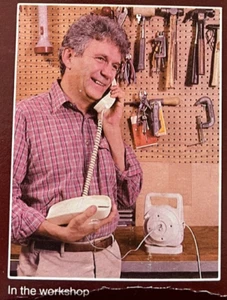 Woods Vintage 50 stóp Przenośny przedłużacz telefonu Kołowrotek Modułowy rekwizyt filmowy - Zdjęcie 1 z 23