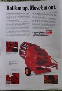 Massey Ferguson Rundballenpresse Magazin Werbung 70er Jahre - Bild 1 von 2