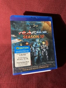 RED VS BLUE Season 10 Blu-Ray Rooster Teeth HALO (Sealed) FREE SHIPPING - Foto 1 di 6