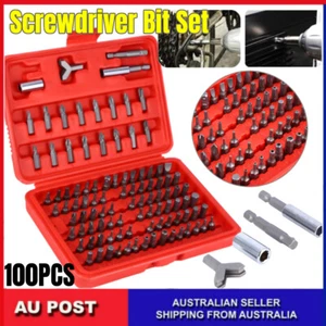 100pcs M5/M6/M8 Security Bits Tool Set Torx Hex Drill Star Spanner Screw Driver - Picture 1 of 12