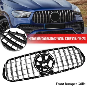 Parrilla superior delantera GT cromada para Mercedes Benz W167 GLE300 350 400 450 2020~2023 - Imagen 1 de 14