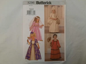 Butterick Pattern - Children's/Girls' Dress Costume (2-5) #3236 - Uncut - Picture 1 of 4