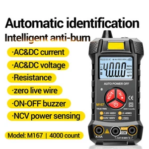 M167 Digital Mini Multimeter Tester Auto Multimetro True Rms Tranistor Meter - Picture 1 of 5