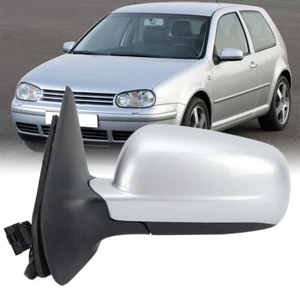 5Pin Left Side Heated Electric Door Mirror For VW Golf MK4 1997-2007 Silver Grey - Picture 1 of 14