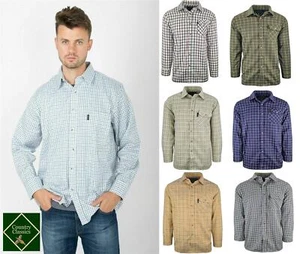 Country Classics Quality Check Shirts Mens Long Sleeve S-5XL Work Casual Outdoor - Picture 1 of 87