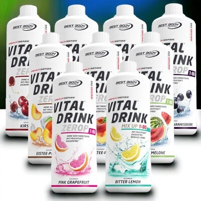 Best Body Nutrition Low Carb Vital Drink Mineraldrink Getränkesirup 1 L 11,99€/L - Bild 1 von 4
