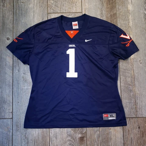 Nike Team Virginia Cavaliers Football Jersey Womens Size XL #1 Wahoos UVA VGC Cover