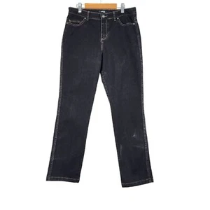 Rafaella Jeans verwaschen schwarz Denim Stretch Baumwollmischung Größe 8 P - Bild 1 von 13