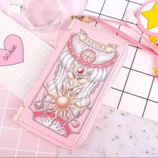 Anime Card Captor KINOMOTO SAKURA Long Zip Wallet Purse Coin Bag Handbag Cosplay