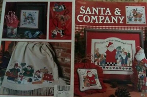 16 Designs Cristmas Santa & Company Snowman Cross Stitch PATTERN Booklet/Leaflet - Picture 1 of 5