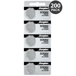 Energizer CR2032 Battery 3V Lithium Coin Cell (200 Count) - Picture 1 of 8