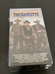 Louis L’Amour The Sacketts Western VHS Sam Elliott 2 Tapes New Sealed - Picture 1 of 2