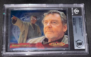 Phil Brown "Uncle Owen" Topps STAR WARS Signed Auto Rookie Card BAS Beckett (RC) - Picture 1 of 3