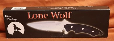 Frost Cutlery Lone Wolf Matte 15-032B Matte Blade Knife 10 1/4" . Tag 98e - Image 1 of 4