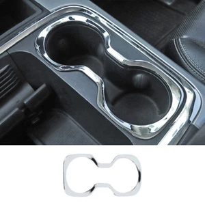 Anillo decorativo de cubierta de portavasos delantero de auto para Dodge Ram 1500 2015-2017 cromado - Imagen 1 de 9
